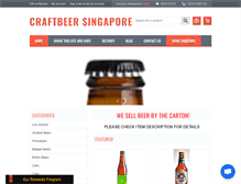 Tablet Screenshot of craftbeer.sg